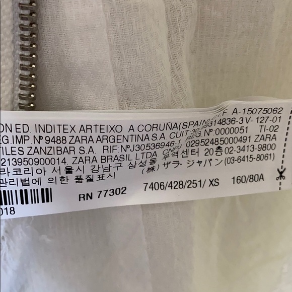 Trafaluc by Zara 3/4 Zip White Fringe Moto Jacket - Picture 11 of 11